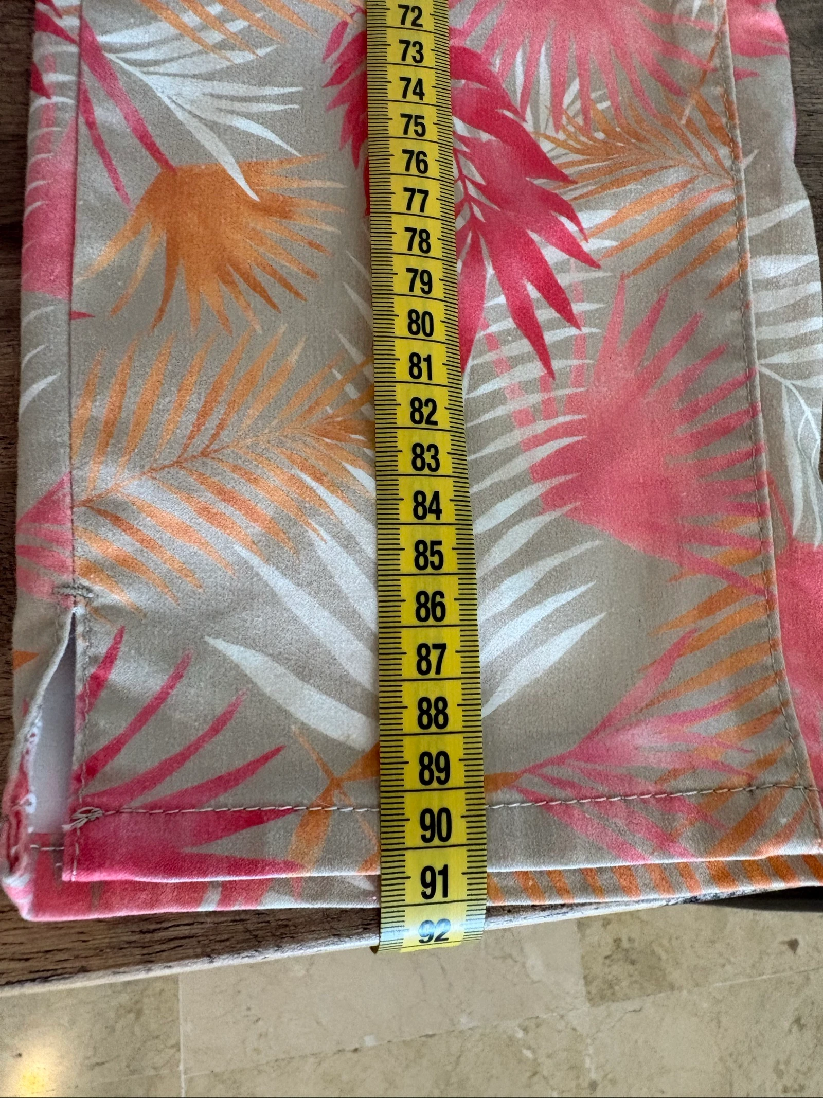 BRAX Feel Good Mary S taupe palm tree print pink/orange pants - 38 (FR40) – photo 8